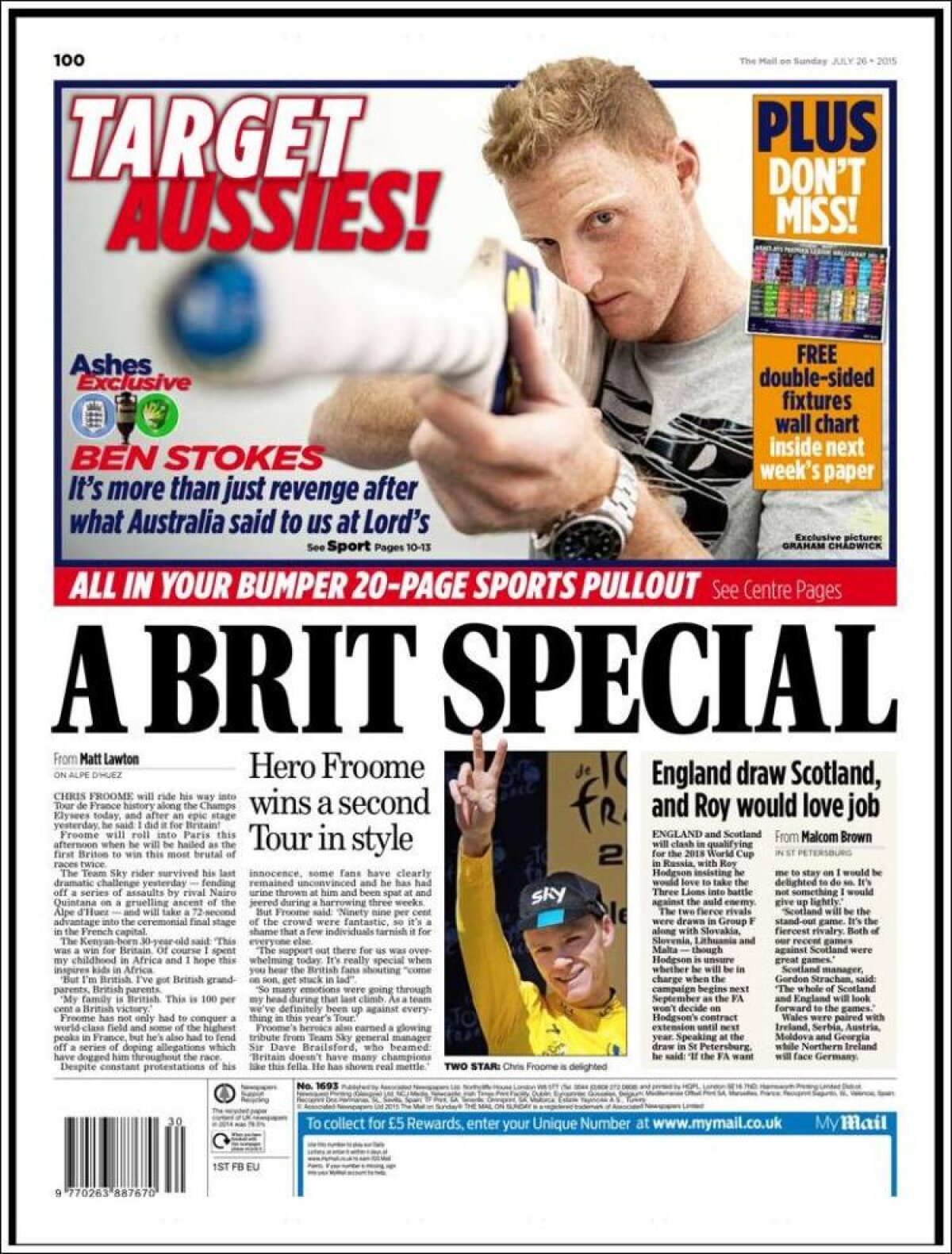 Ce scriu azi ziarele de sport din lume (27 iulie 2015)