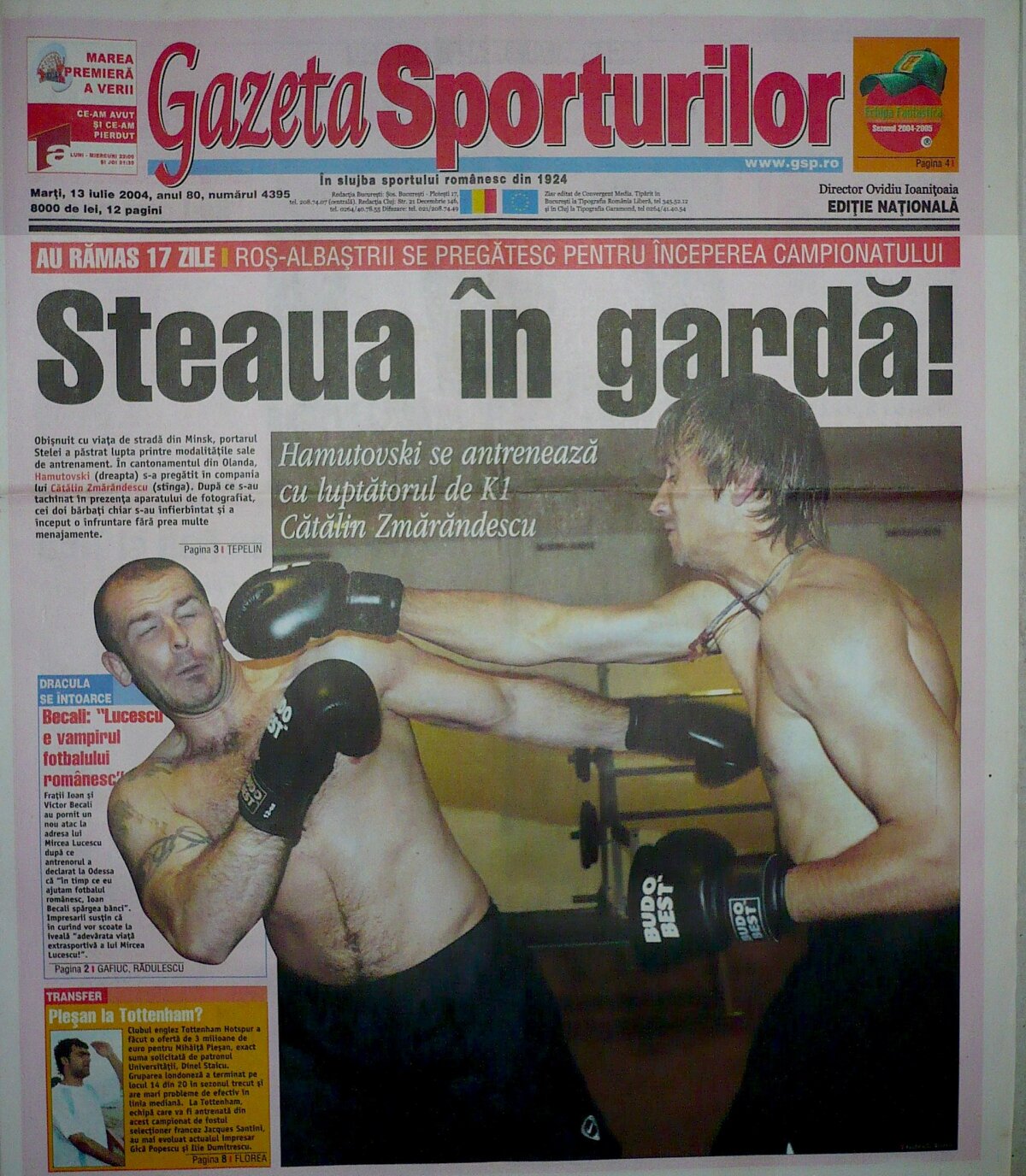 VIDEO Fostul stelist Hamutovski, box cu un hocheist!