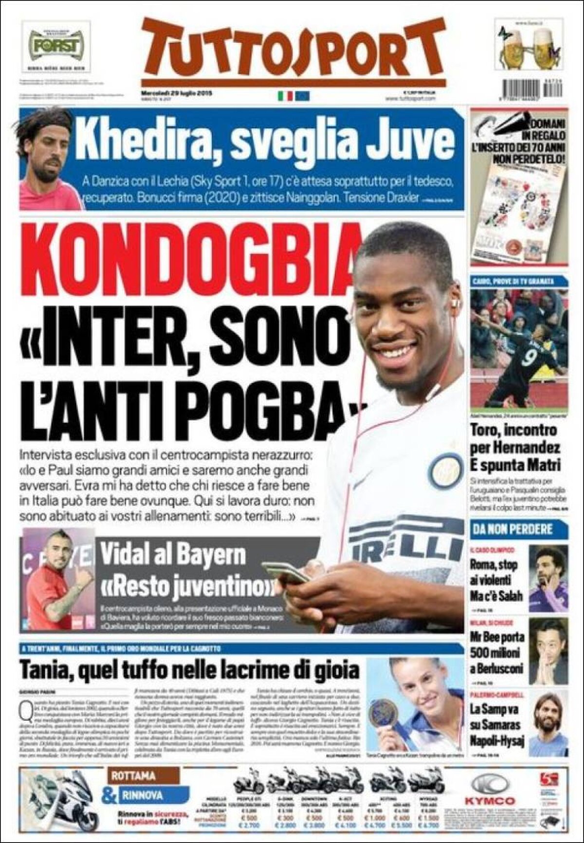 Ce scriu azi ziarele de sport din lume (29 iulie 2015)