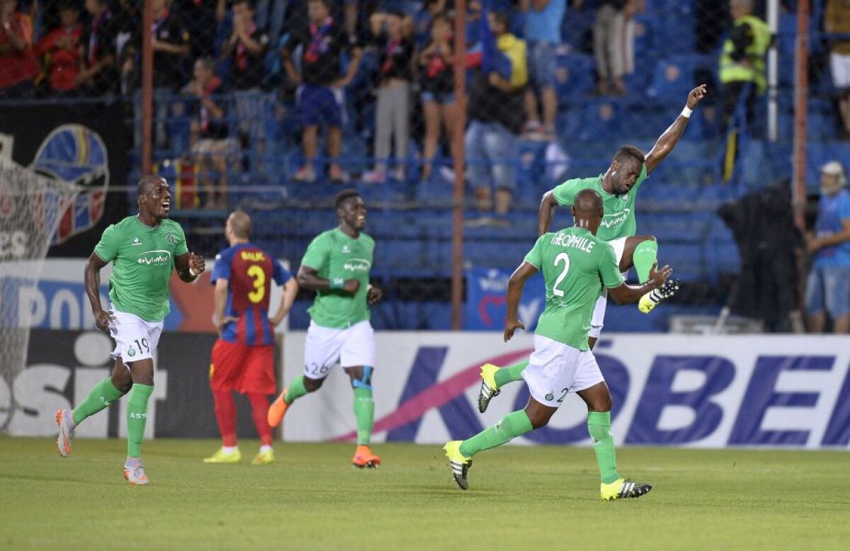 FOTO și VIDEO ASA umilită la debutul în cupele europene » Tîrgmureșenii n-au avut reacție în fața lui Saint-Etienne, scor 0-3