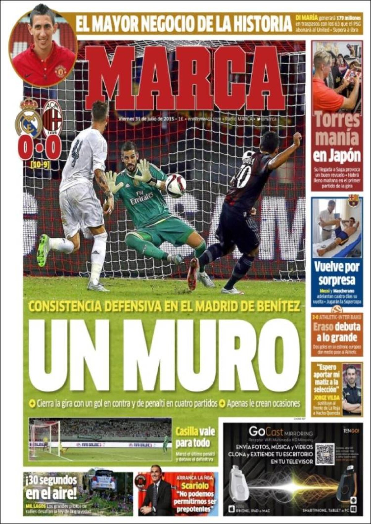 Ce scriu azi ziarele de sport din lume (31 iulie 2015)