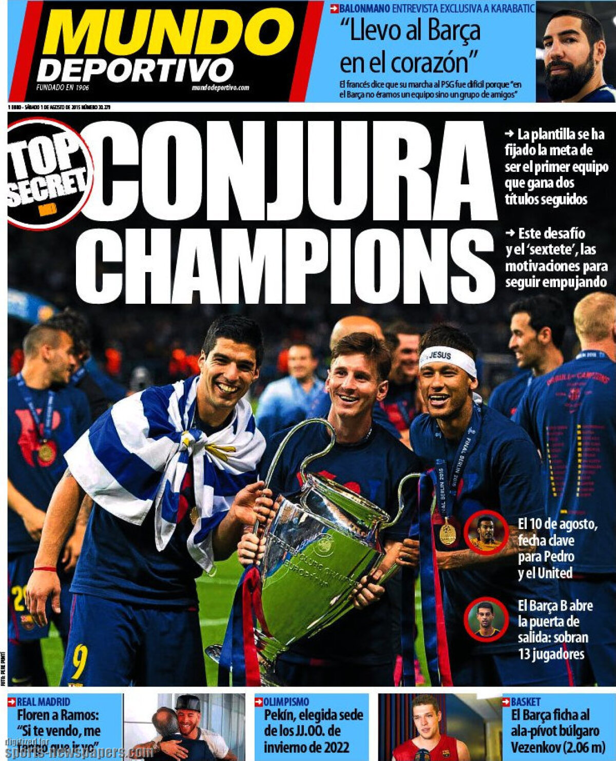 Ce scriu azi ziarele de sport din lume (1 august 2015)