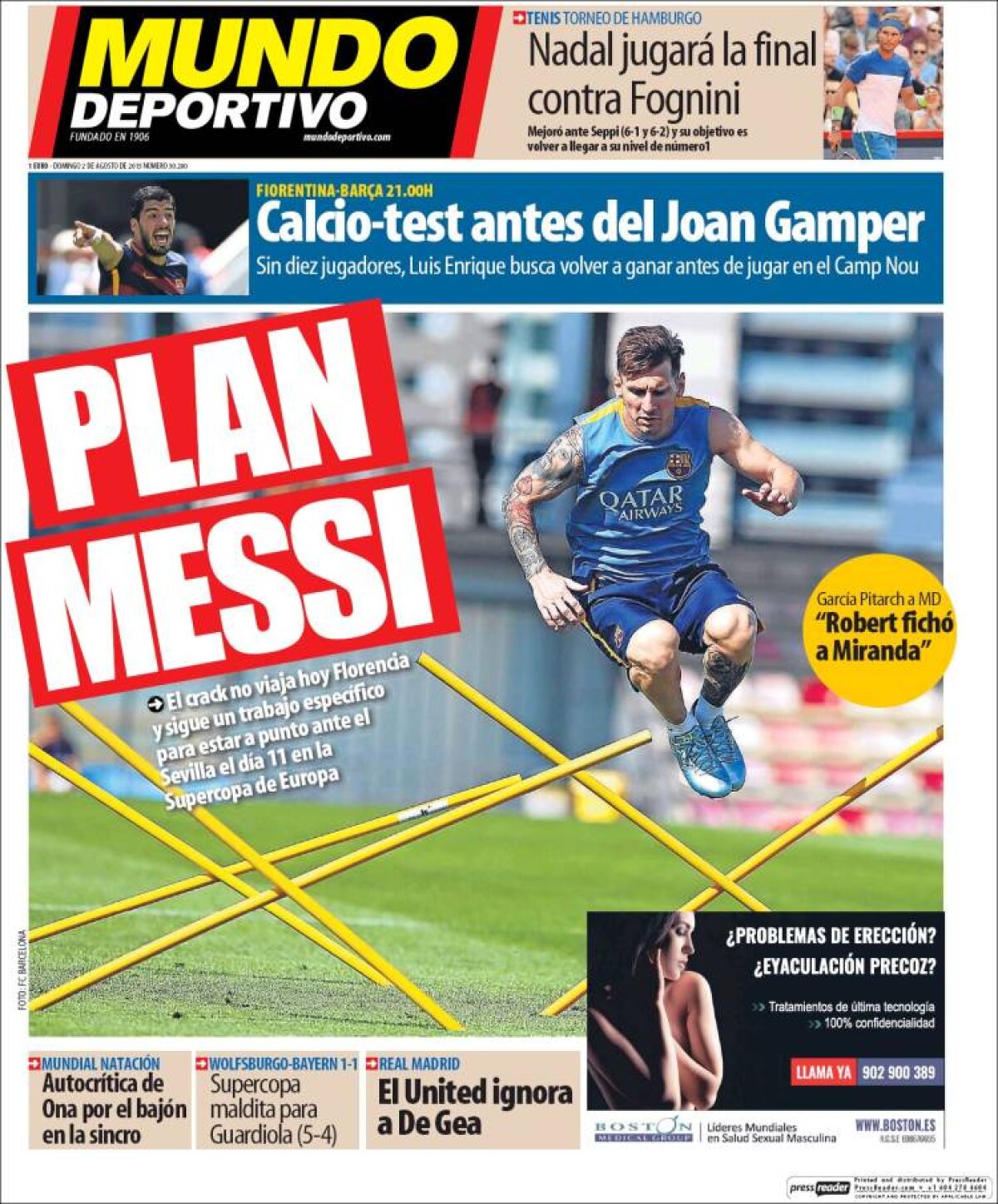 Ce scriu azi ziarele de sport din lume (2 august 2015)