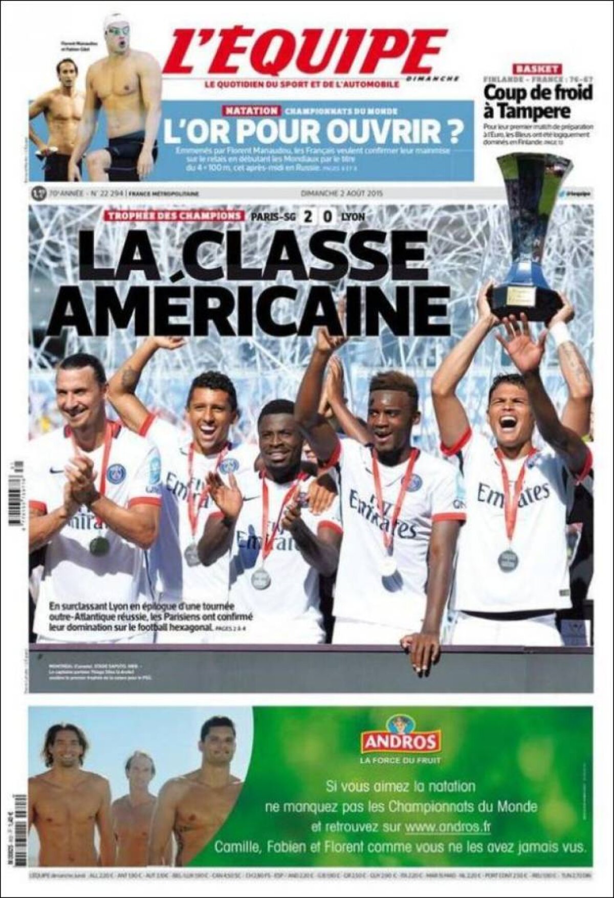 Ce scriu azi ziarele de sport din lume (2 august 2015)