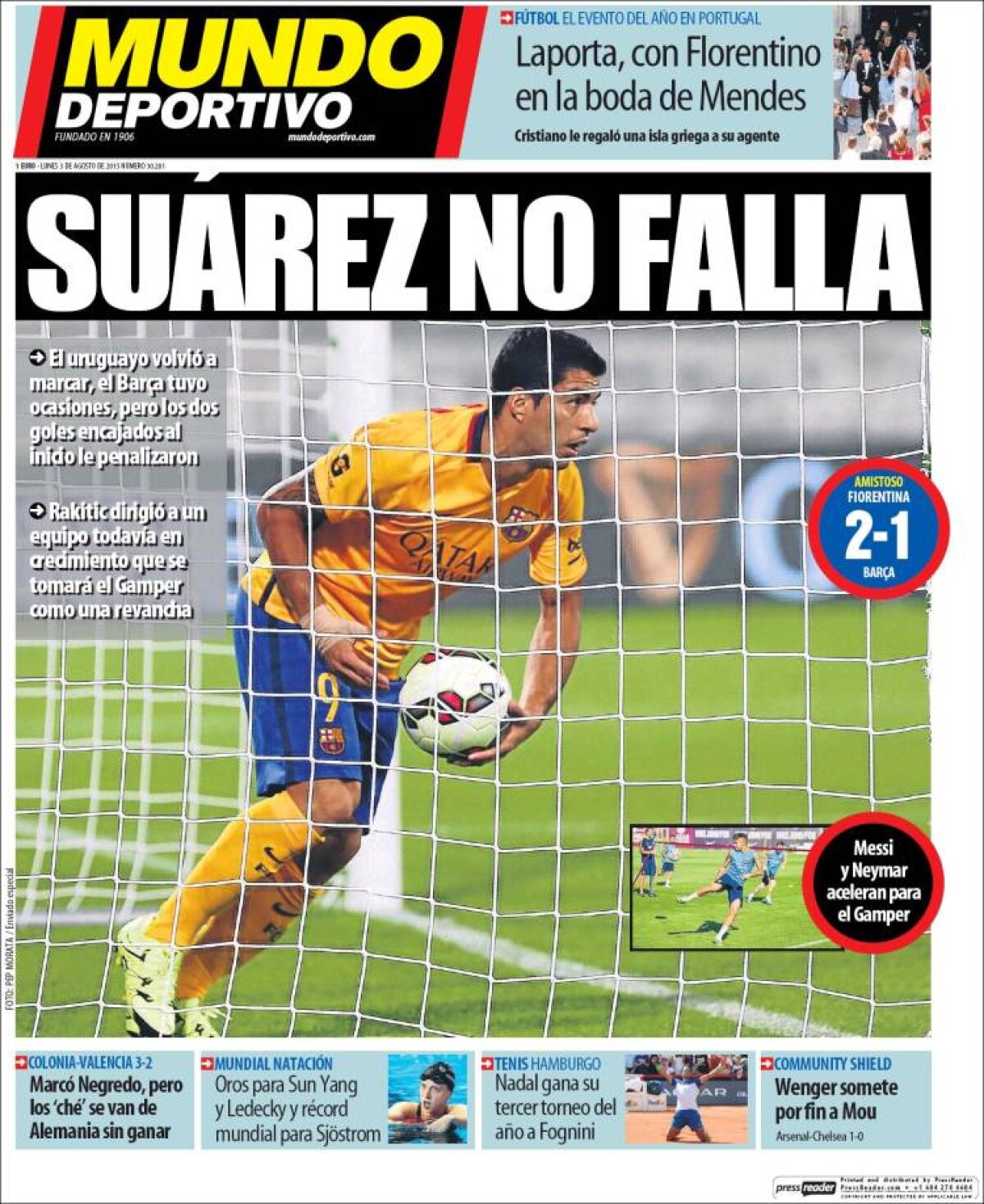 Ce scriu azi ziarele de sport din lume (3 august 2015)