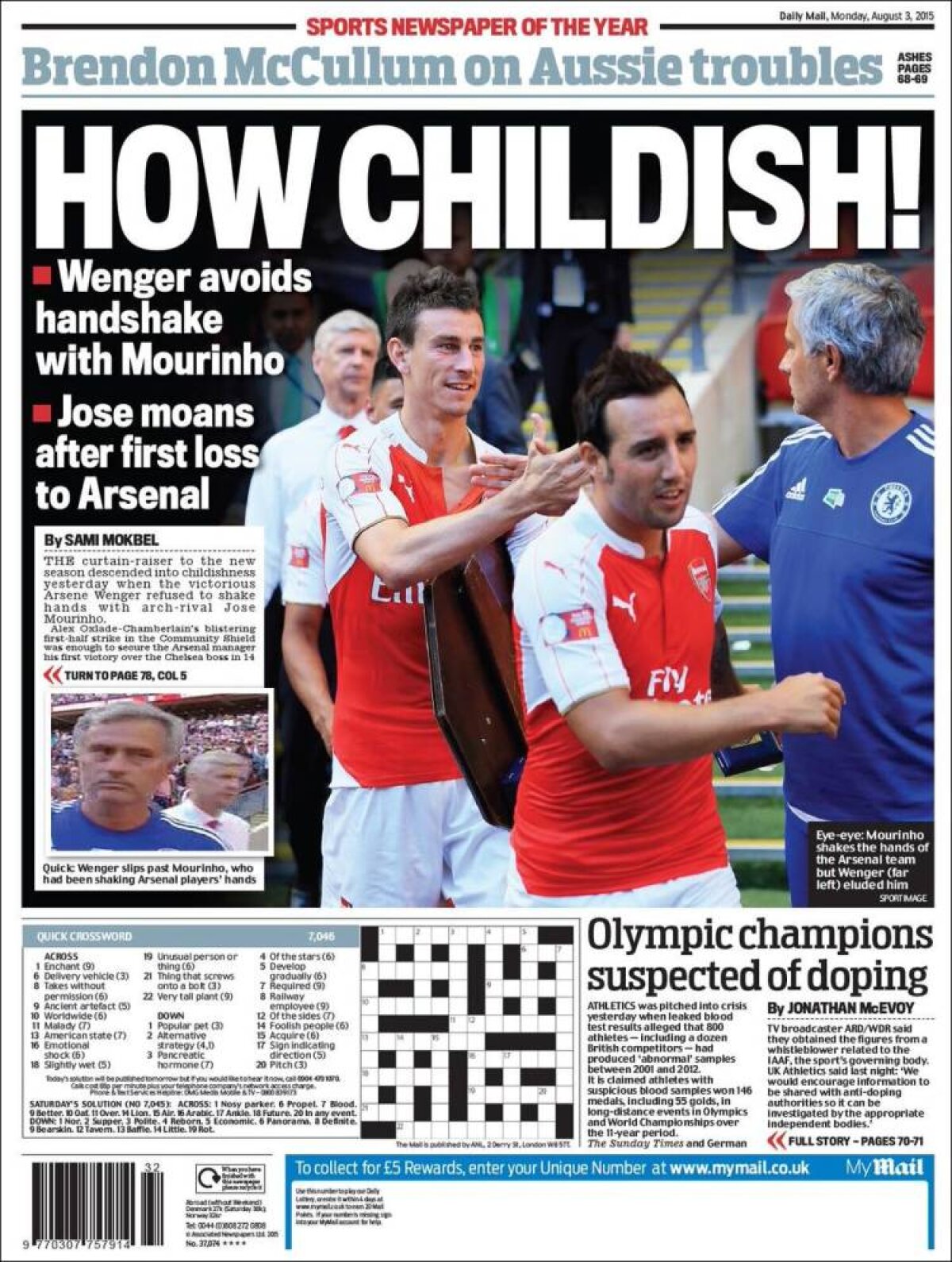 Ce scriu azi ziarele de sport din lume (3 august 2015)