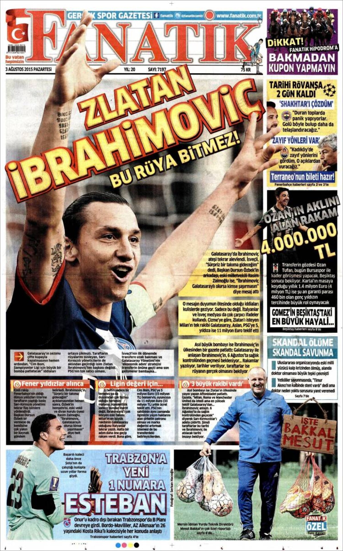 Ce scriu azi ziarele de sport din lume (3 august 2015)