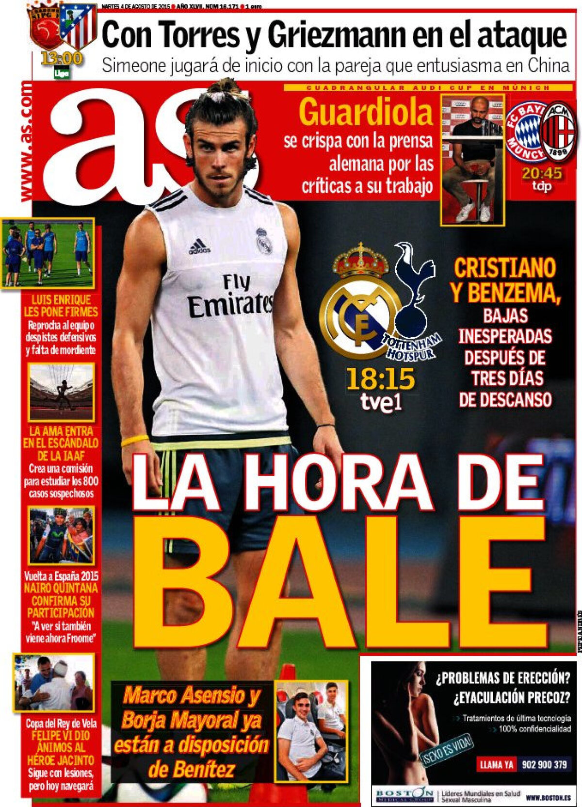 Ce scriu azi ziarele de sport din lume (4 august 2015)