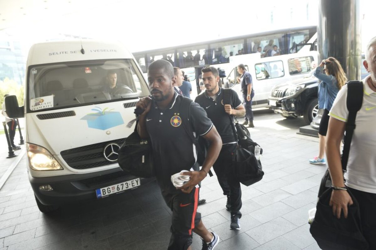 GALERIE FOTO Steaua a ajuns la Belgrad » Primele imagini cu jucătorii lui Rădoi în Serbia