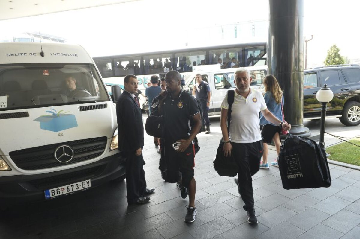 GALERIE FOTO Steaua a ajuns la Belgrad » Primele imagini cu jucătorii lui Rădoi în Serbia