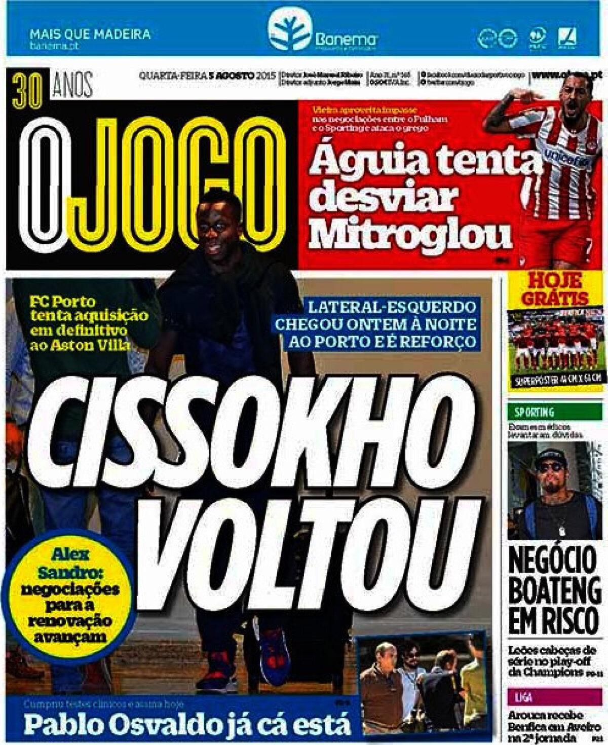 Ce scriu azi ziarele de sport din lume (5 august 2015)