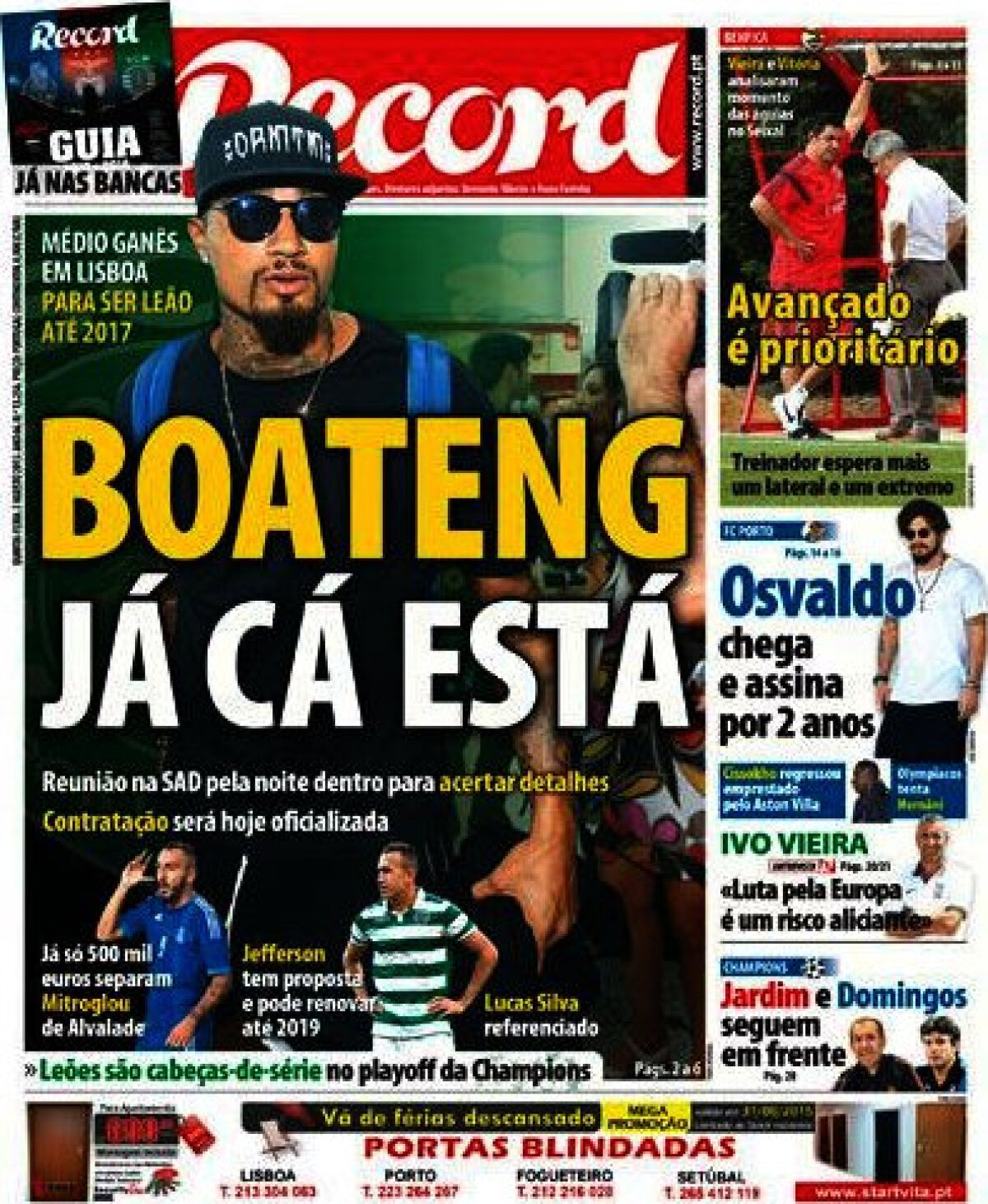 Ce scriu azi ziarele de sport din lume (5 august 2015)