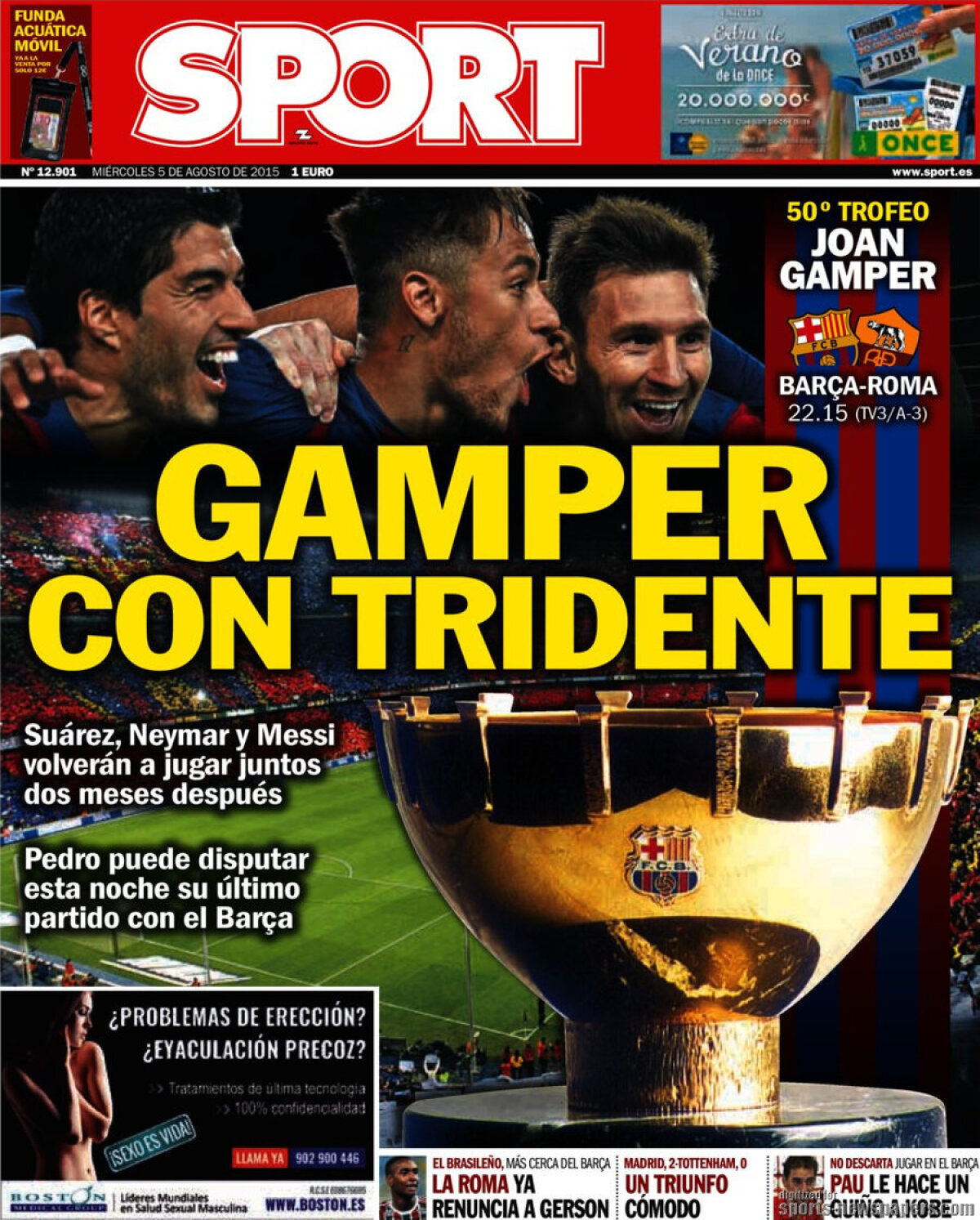 Ce scriu azi ziarele de sport din lume (5 august 2015)