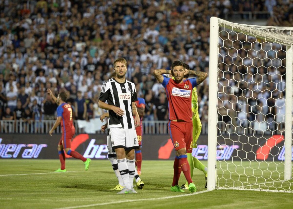 FOTO » Partizan - Steaua 4-2 » Roş-albaştrii au murit în infernul de la Belgrad! Sîrbii s-au calificat după un meci dramatic. Steaua merge în play-off-ul UEFA Europa League