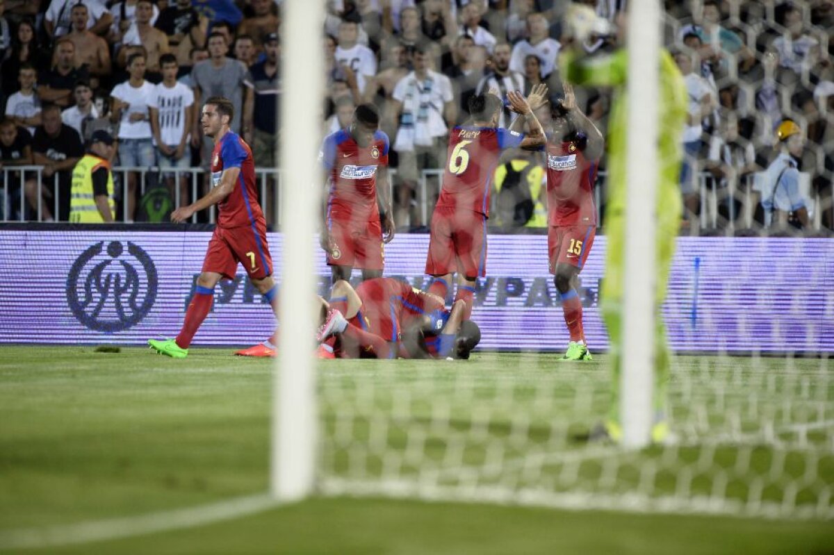 FOTO » Partizan - Steaua 4-2 » Roş-albaştrii au murit în infernul de la Belgrad! Sîrbii s-au calificat după un meci dramatic. Steaua merge în play-off-ul UEFA Europa League