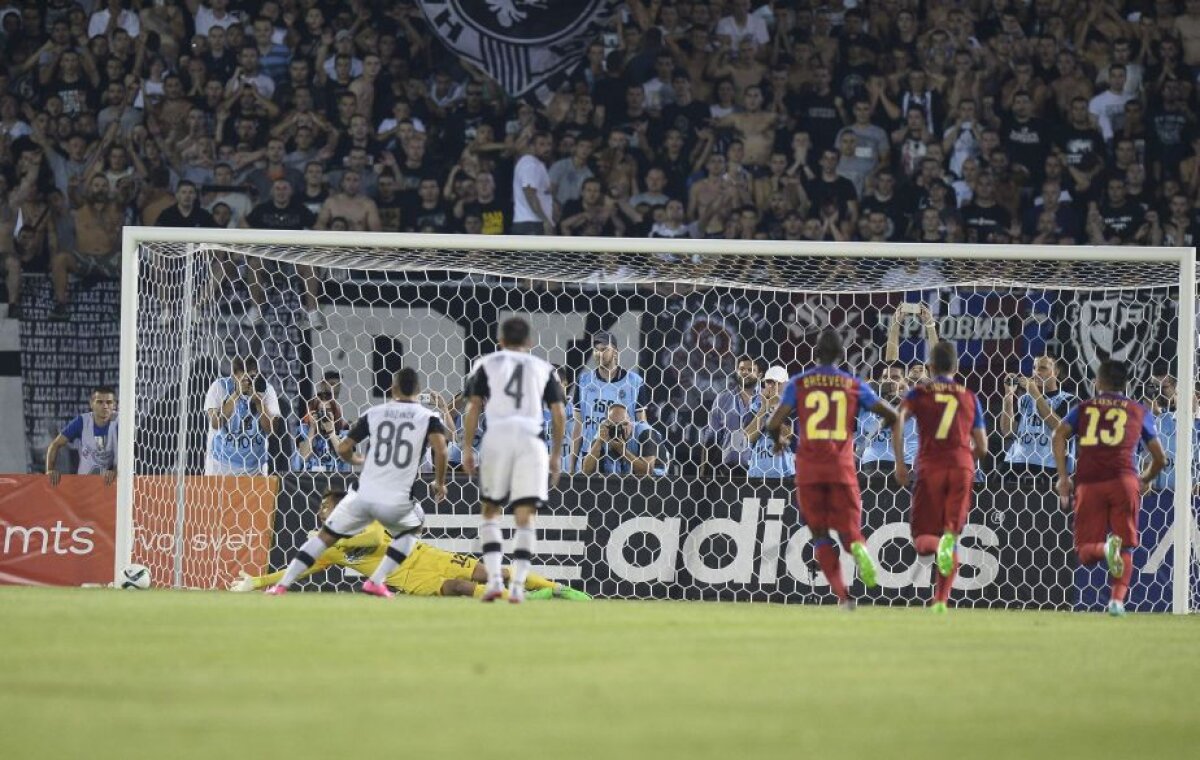 FOTO » Partizan - Steaua 4-2 » Roş-albaştrii au murit în infernul de la Belgrad! Sîrbii s-au calificat după un meci dramatic. Steaua merge în play-off-ul UEFA Europa League