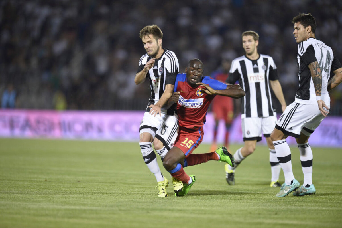 FOTO Papp cel Mic, pa, Ligă! Partizan a rezistat, Steaua n-a reuşit să cucerească reduta sîrbească