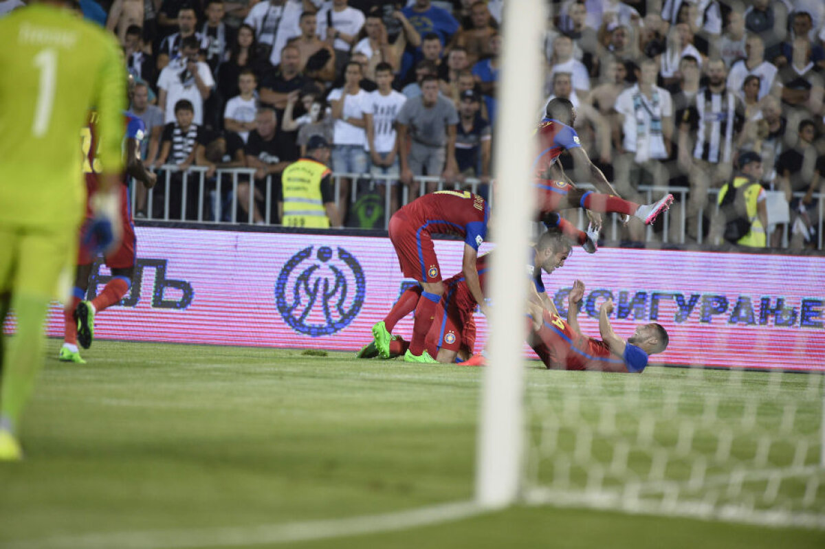 FOTO Papp cel Mic, pa, Ligă! Partizan a rezistat, Steaua n-a reuşit să cucerească reduta sîrbească