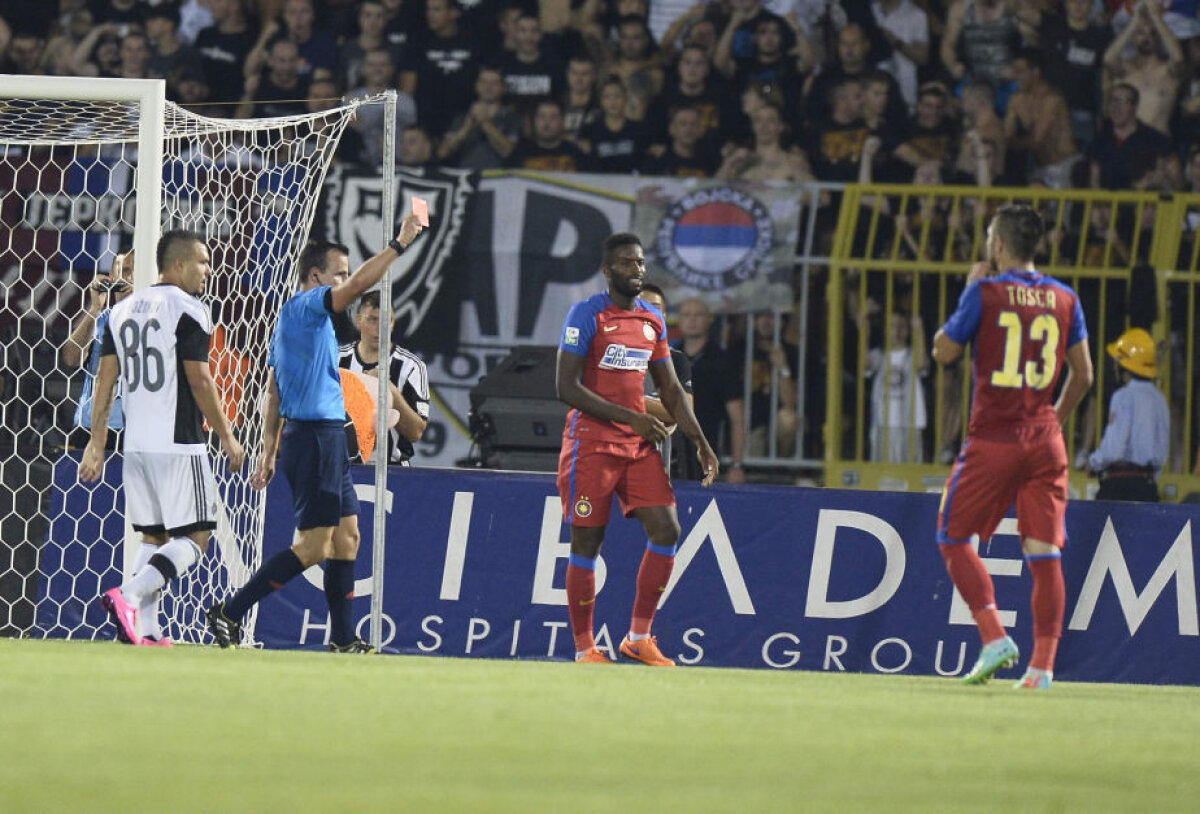 FOTO Papp cel Mic, pa, Ligă! Partizan a rezistat, Steaua n-a reuşit să cucerească reduta sîrbească