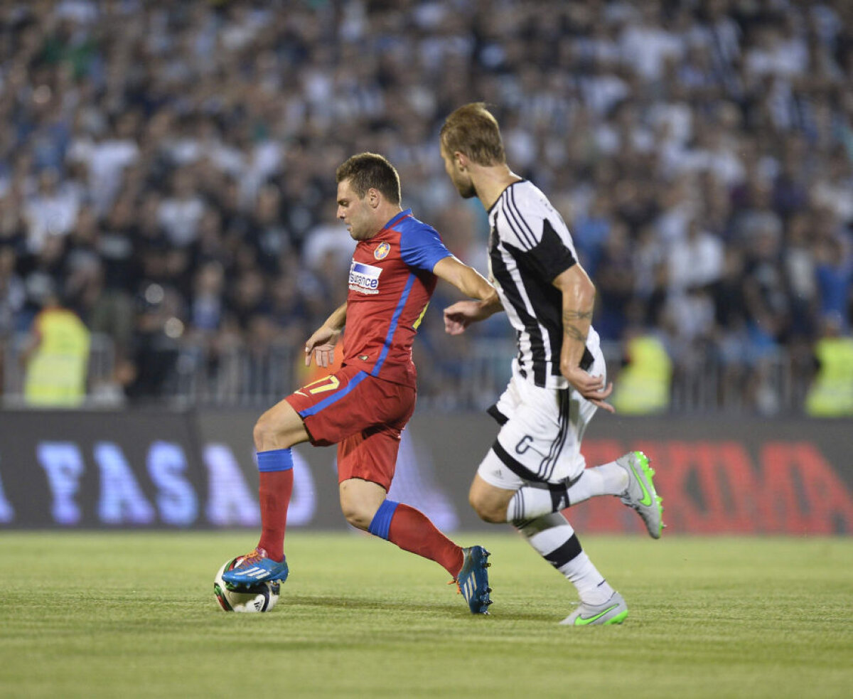 FOTO Papp cel Mic, pa, Ligă! Partizan a rezistat, Steaua n-a reuşit să cucerească reduta sîrbească