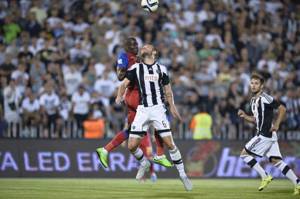 FOTO Papp cel Mic, pa, Ligă! Partizan a rezistat, Steaua n-a reuşit să cucerească reduta sîrbească