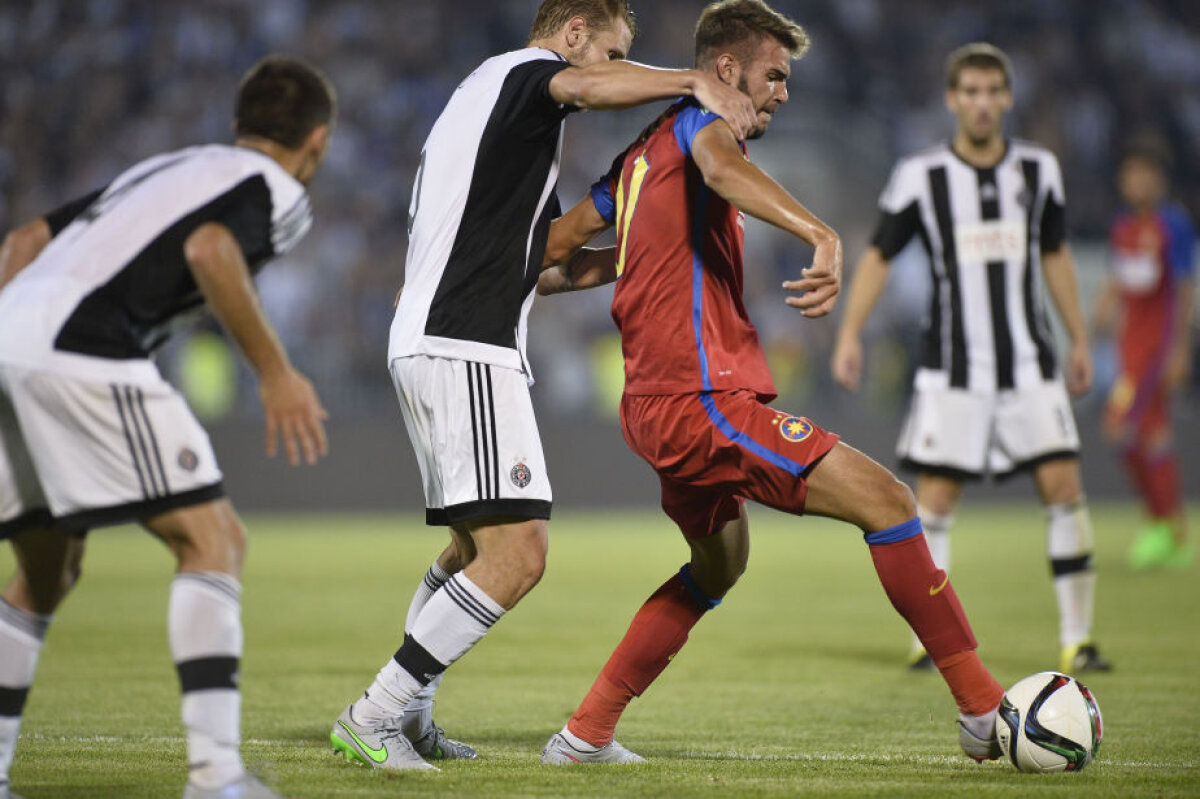 FOTO Papp cel Mic, pa, Ligă! Partizan a rezistat, Steaua n-a reuşit să cucerească reduta sîrbească