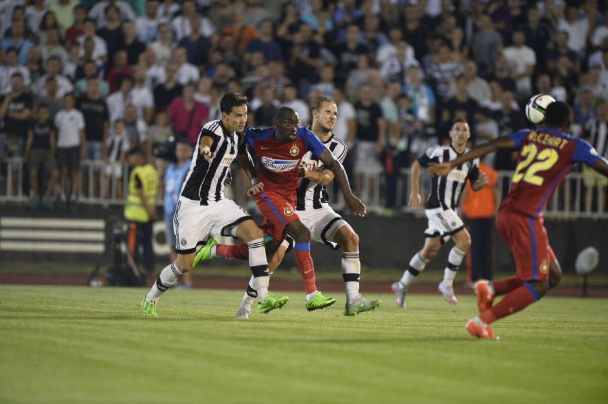 FOTO Papp cel Mic, pa, Ligă! Partizan a rezistat, Steaua n-a reuşit să cucerească reduta sîrbească