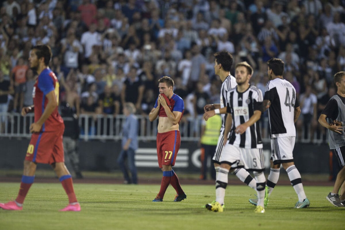 FOTO Papp cel Mic, pa, Ligă! Partizan a rezistat, Steaua n-a reuşit să cucerească reduta sîrbească