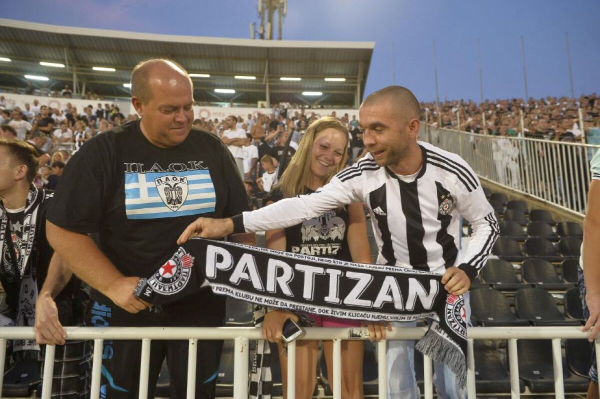 GALERIE FOTO şi VIDEO "Groparii", copiii şi fetele frumoase au făcut atmosferă în tribunele stadionului lui Partizan » Vezi toate imaginile