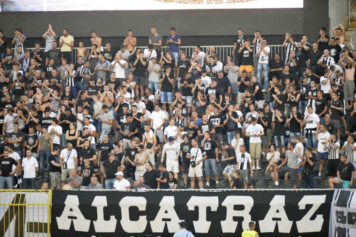 GALERIE FOTO şi VIDEO "Groparii", copiii şi fetele frumoase au făcut atmosferă în tribunele stadionului lui Partizan » Vezi toate imaginile