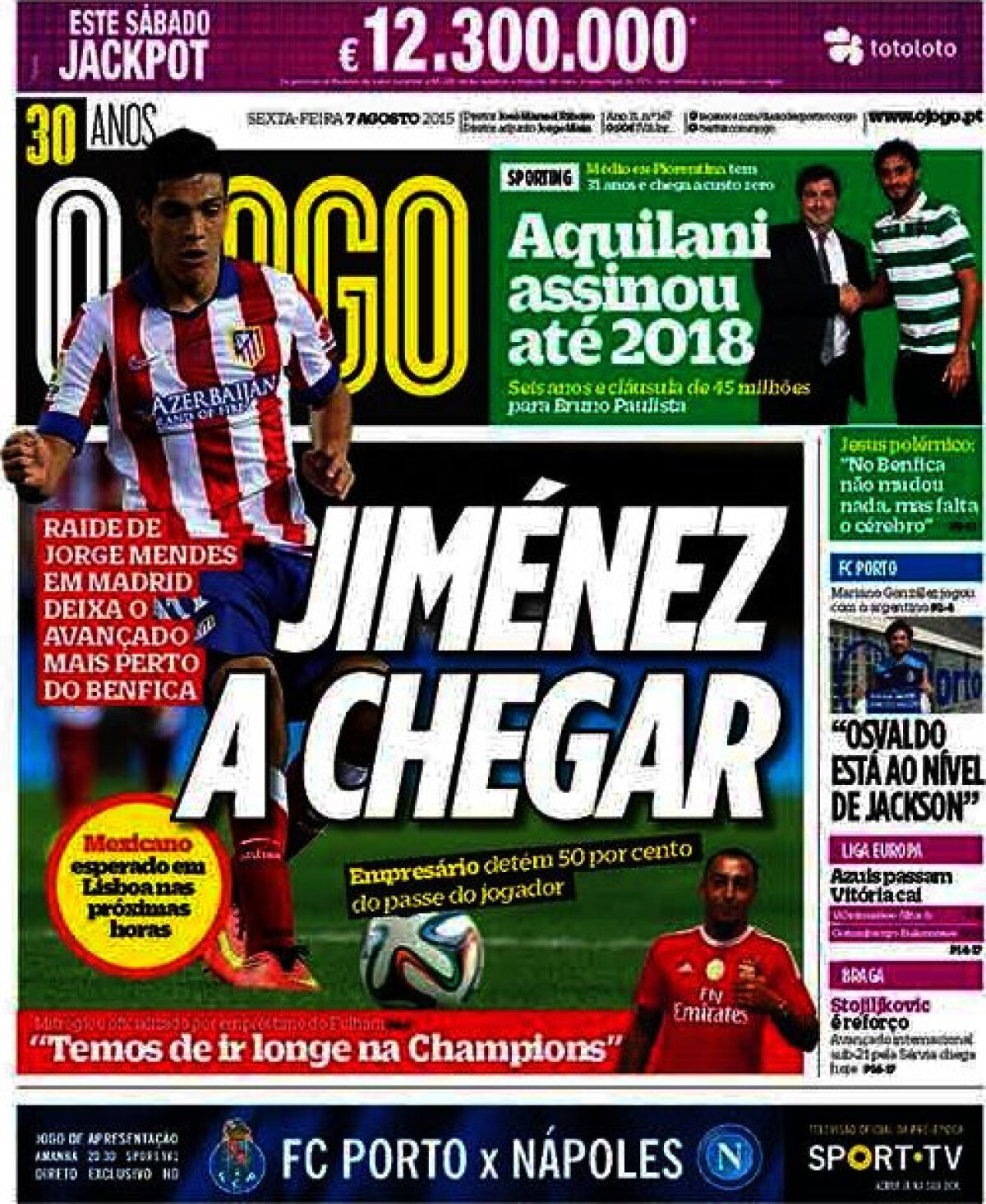 Ce scriu azi ziarele de sport din lume (7 august 2015)