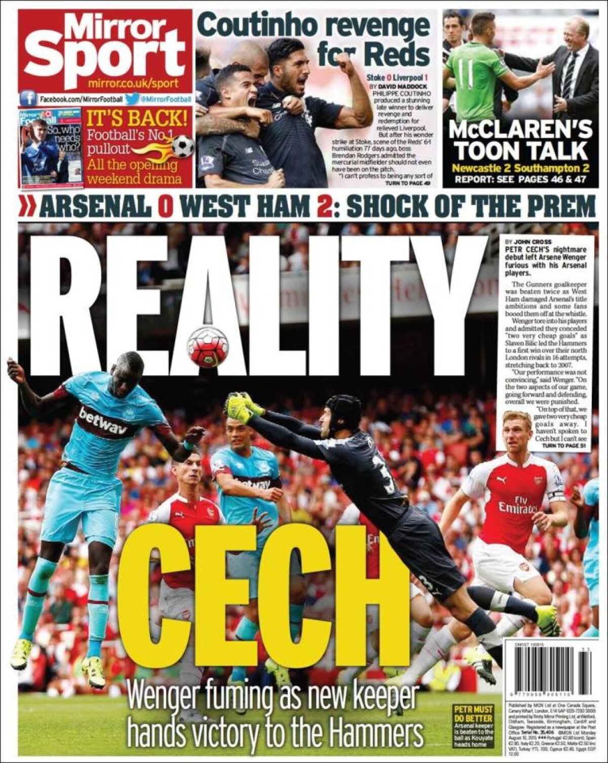 Ce scriu azi ziarele de sport din lume (10 august 2015)