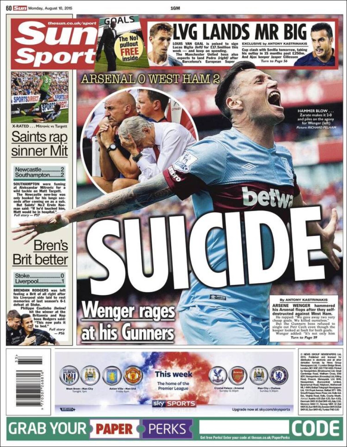 Ce scriu azi ziarele de sport din lume (10 august 2015)