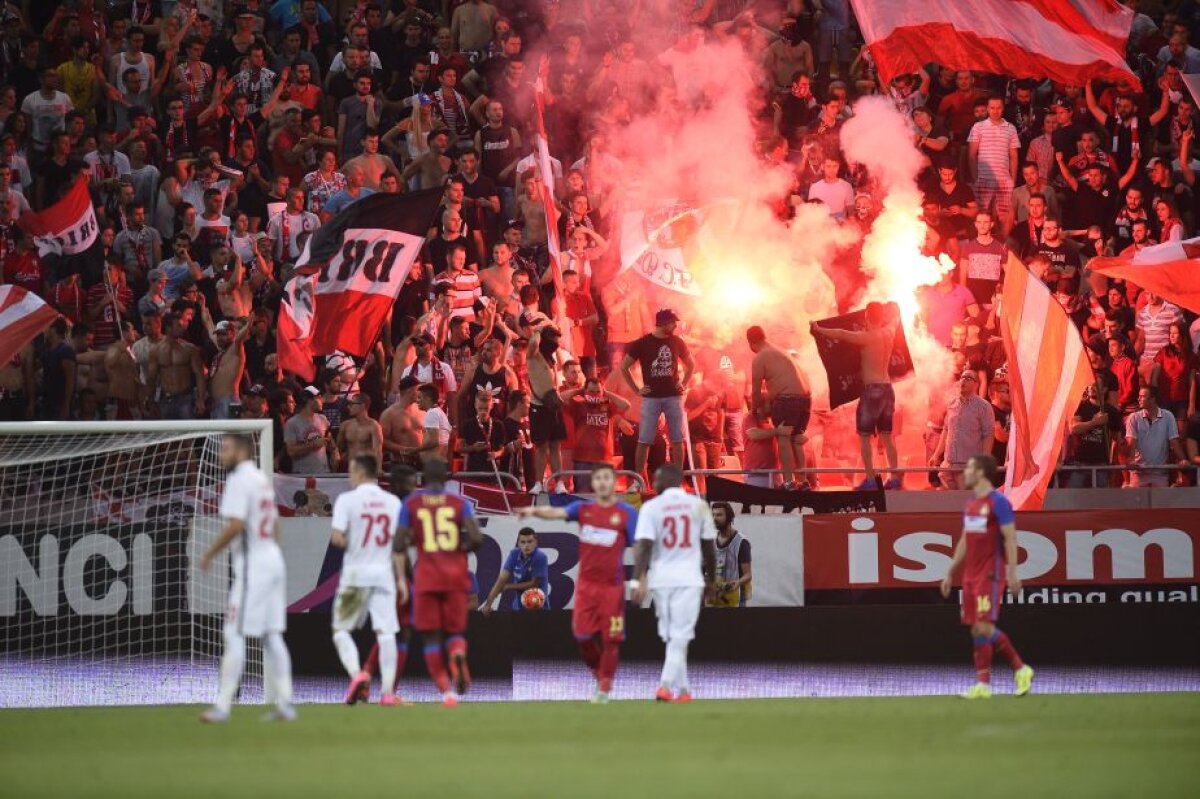 GALERIE FOTO Fanii lui Dinamo au făcut spectacol la meciul cu Steaua » Imagini de senzaţie de la Derby de România