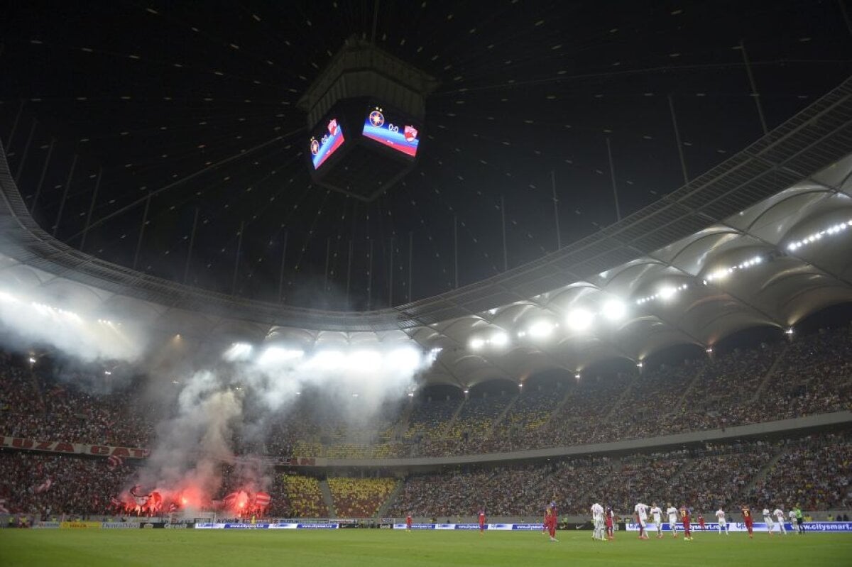 GALERIE FOTO Fanii lui Dinamo au făcut spectacol la meciul cu Steaua » Imagini de senzaţie de la Derby de România