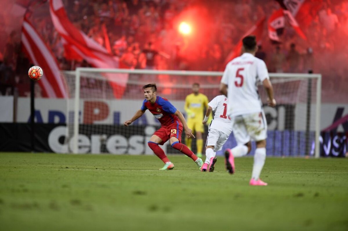 GALERIE FOTO Fanii lui Dinamo au făcut spectacol la meciul cu Steaua » Imagini de senzaţie de la Derby de România