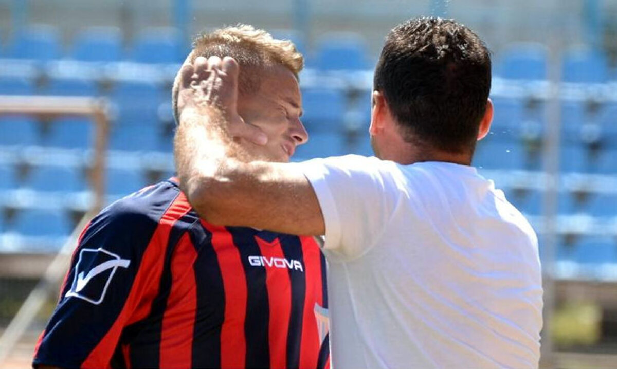 "Vioară" e Ganea II! » Ion Viorel și-a pălmuit un jucător pe teren după ce a ratat o ocazie