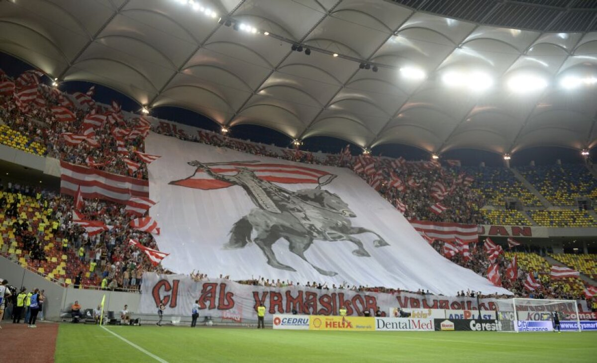 FOTO Derby-ul s-a terminat, duelul fanilor continuă » Dinamoviştii răspund după ironia steliştilor