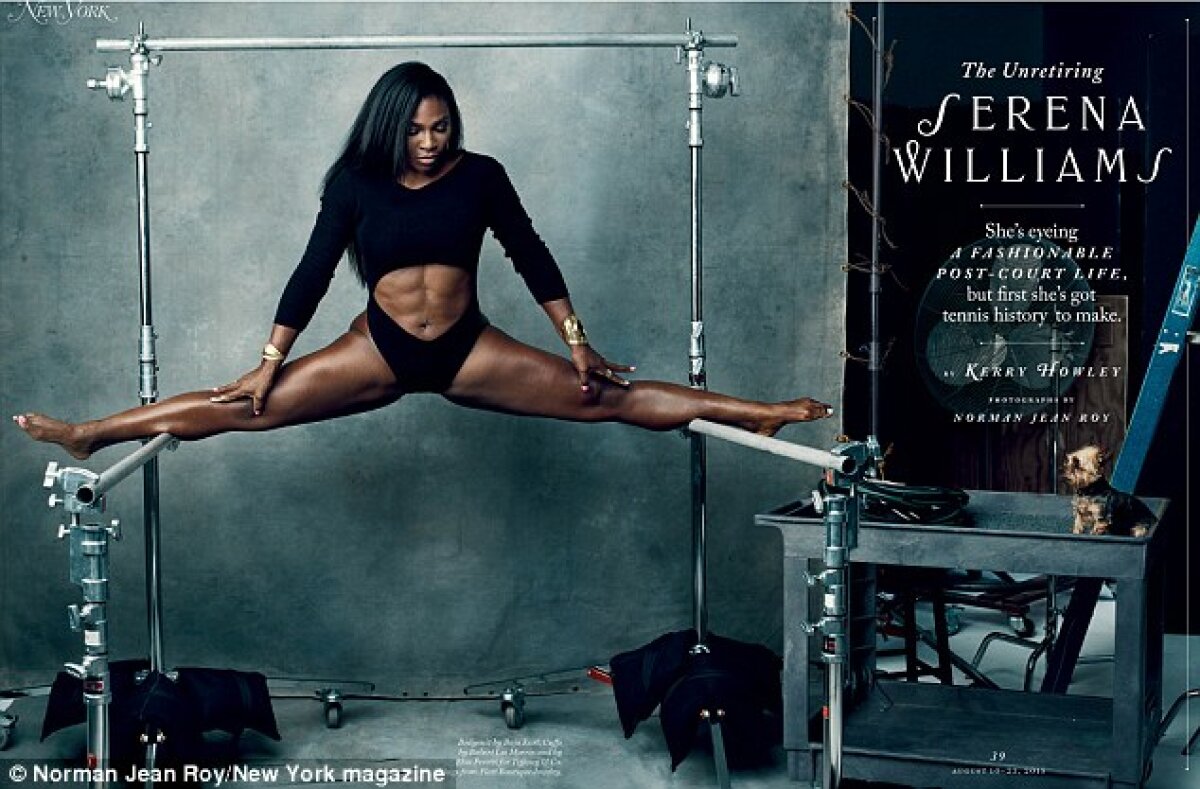 Imagini demenţiale cu regina tenisului mondial! Serena, în poziţii ameţitoare