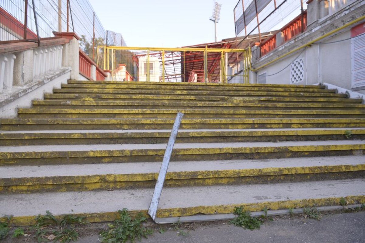 FOTO Ruina din "Ştefan cel Mare"! Stadionul lui Dinamo este o adevărată capcană pentru fani
