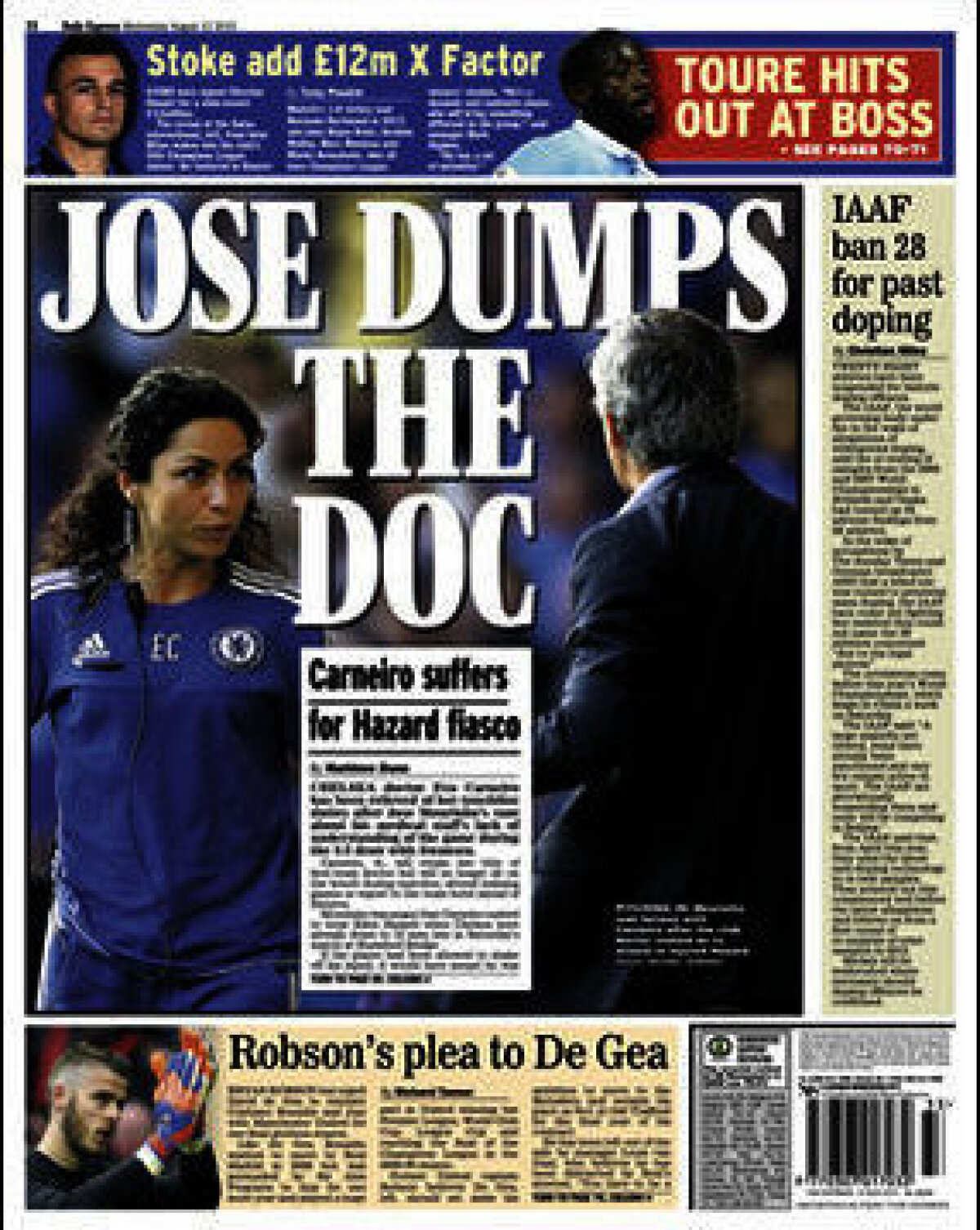 Ce scriu azi ziarele de sport din lume (12 august 2015)