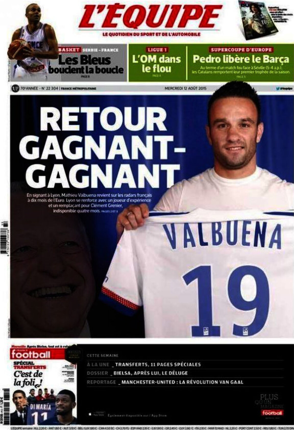 Ce scriu azi ziarele de sport din lume (12 august 2015)