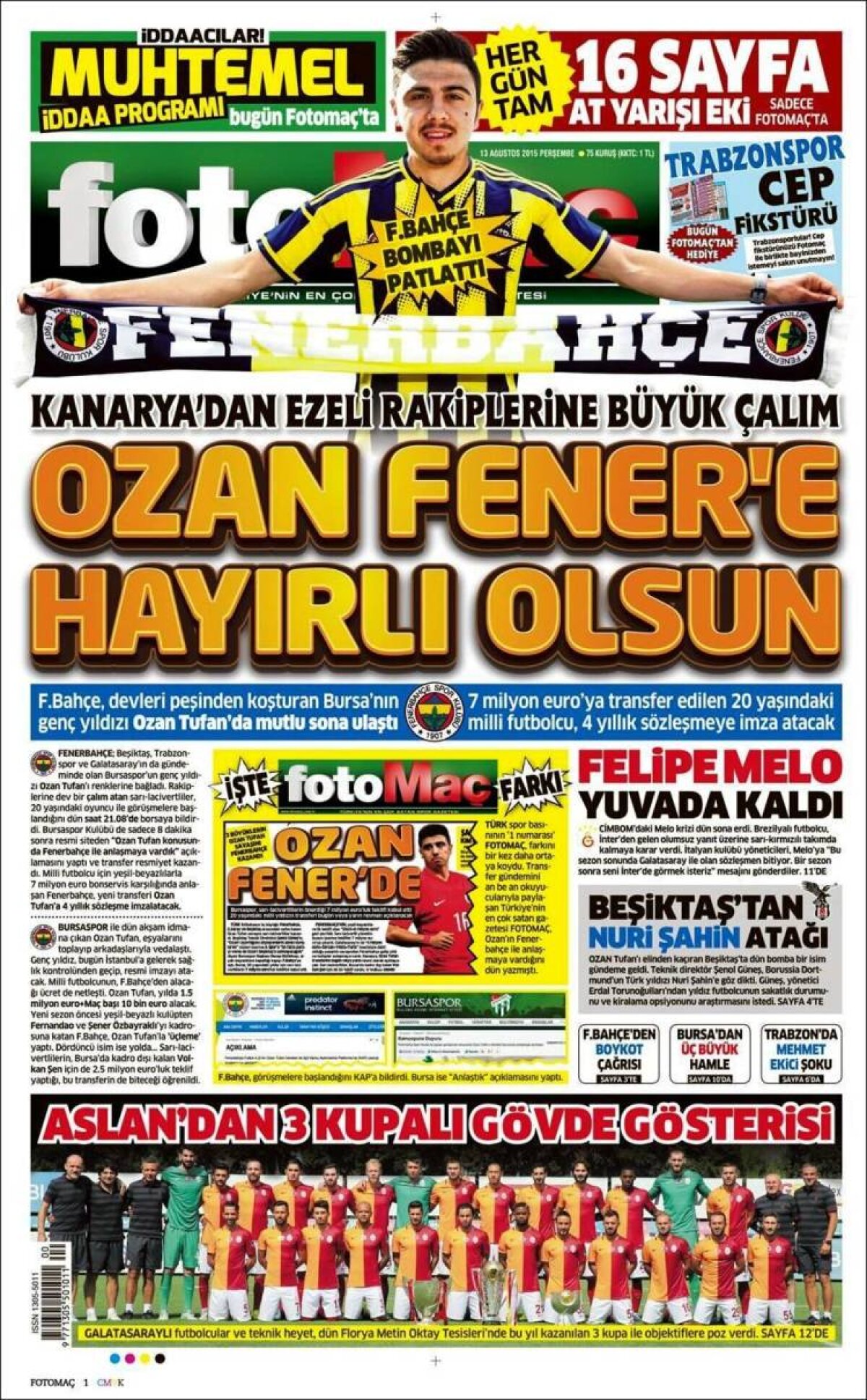 Ce scriu azi ziarele de sport din lume (13 august 2015)