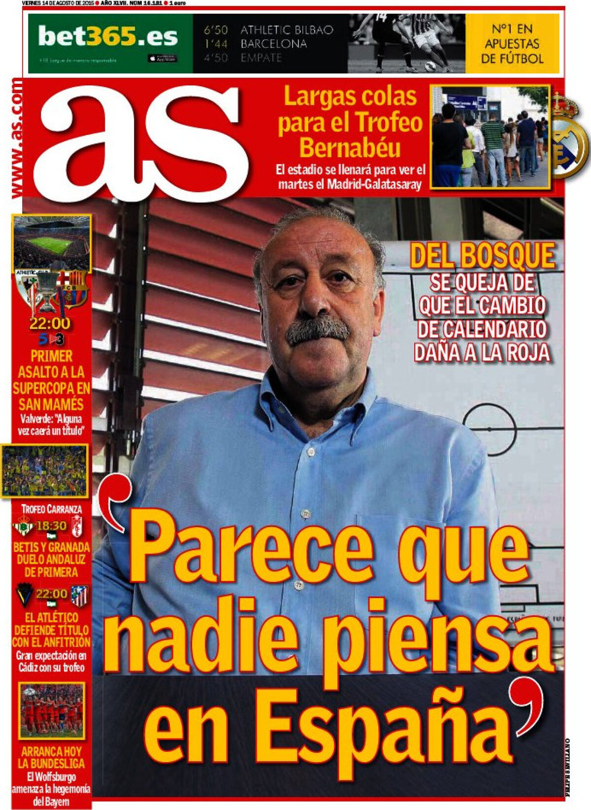 Ce scriu azi ziarele de sport din lume (14 august 2015)