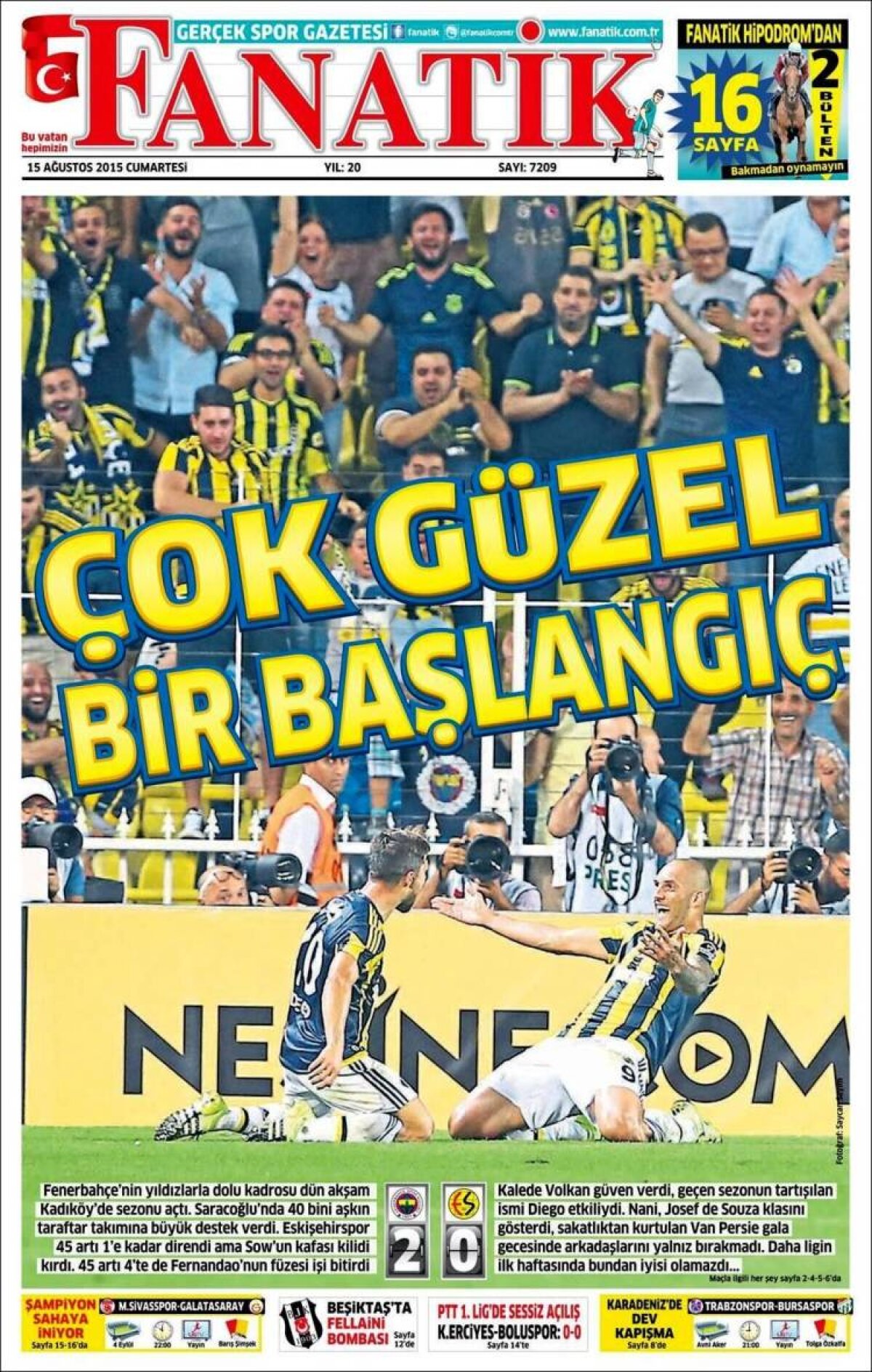 Ce scriu azi ziarele de sport din lume (15 august 2015)