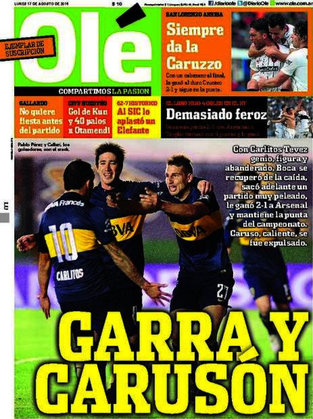 Ce scriu azi ziarele de sport din lume (18 august 2015)