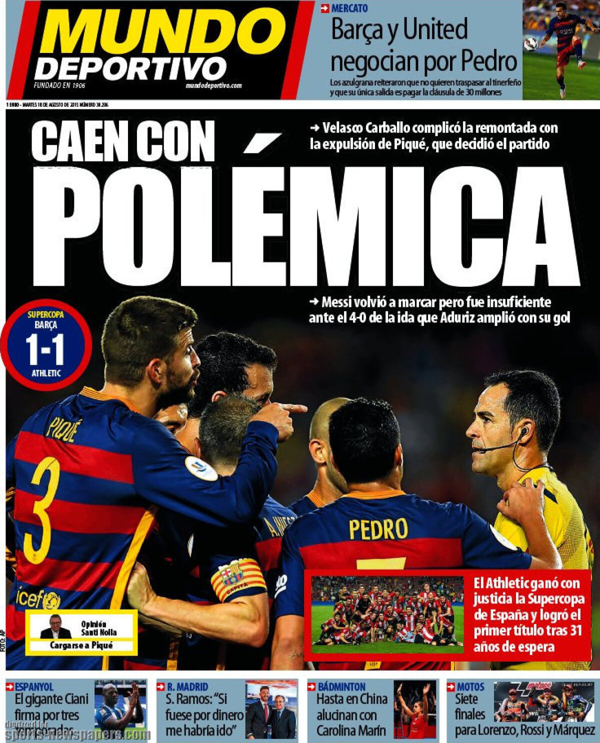 Ce scriu azi ziarele de sport din lume (18 august 2015)