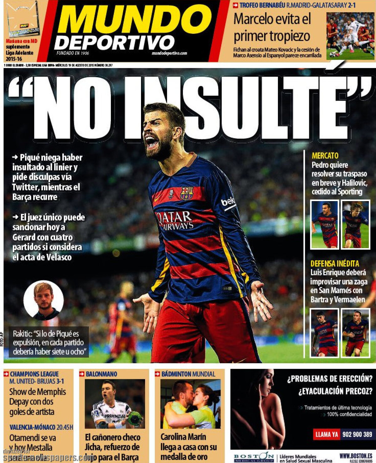 Ce scriu azi ziarele de sport din lume (19 august 2015)