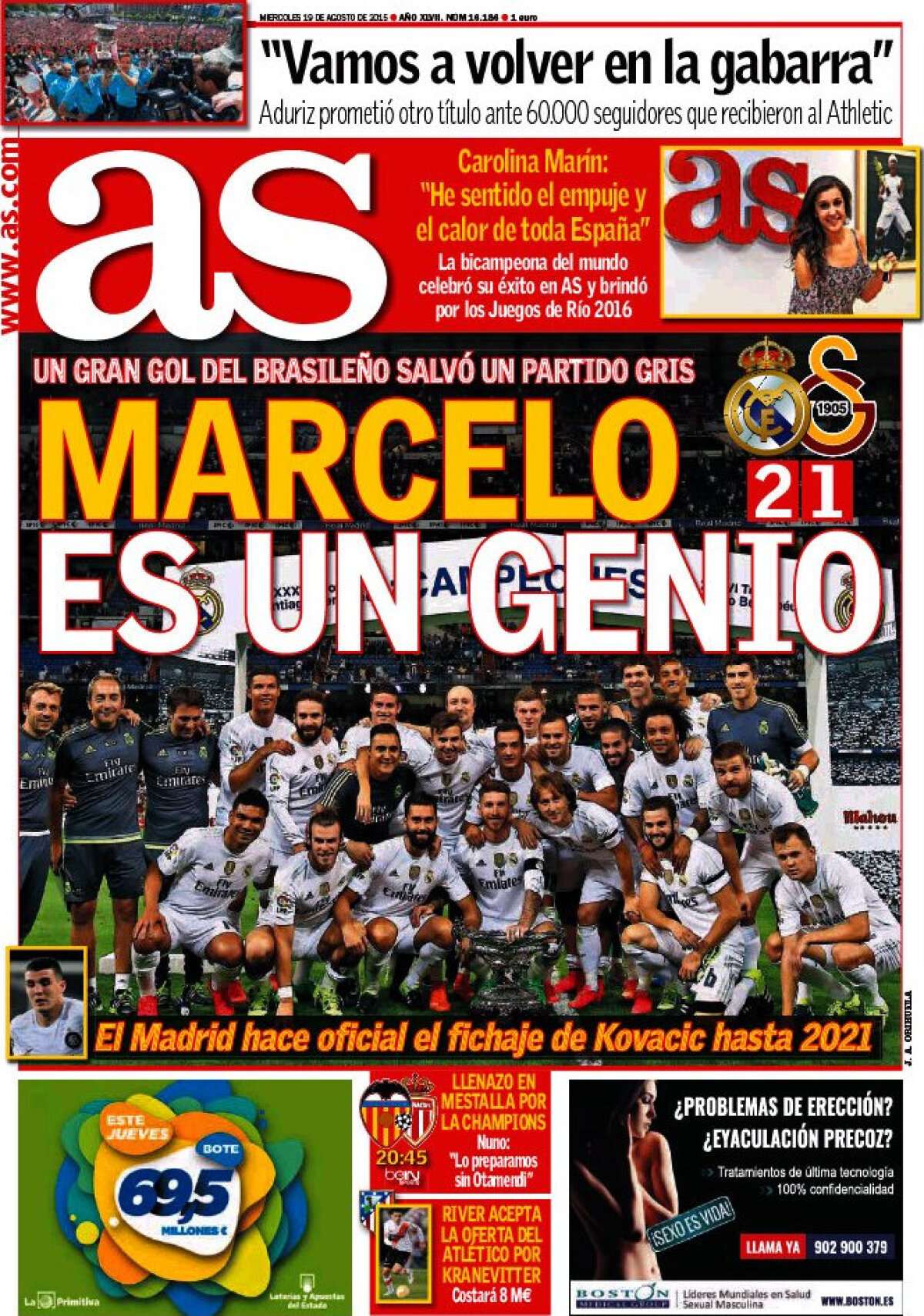 Ce scriu azi ziarele de sport din lume (19 august 2015)