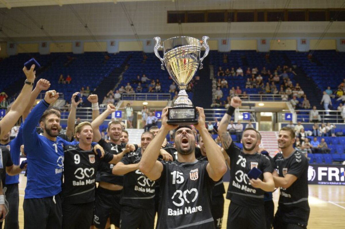 GALERIE FOTO Minaur Baia Mare a cîştigat Supercupa României după prelungiri în faţa Energiei Tîrgu Jiu